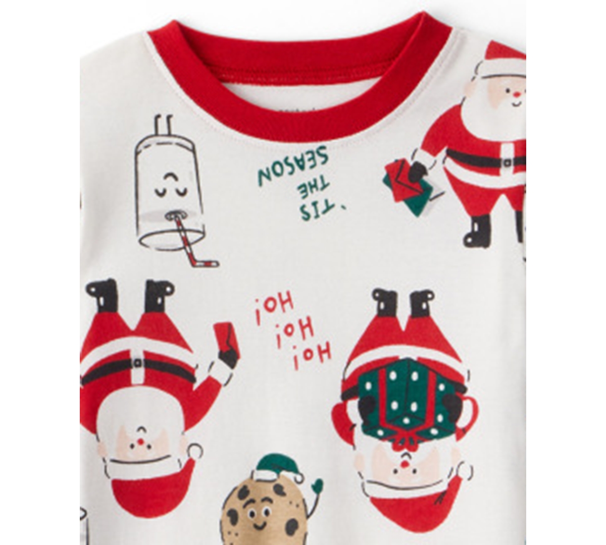 Carter's Toddler Boys Or Toddler Girls 2-piece Santa Print Top And Pants Pajama Set In Red