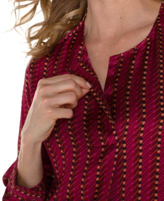 Petite Long Sleeves Popover Top