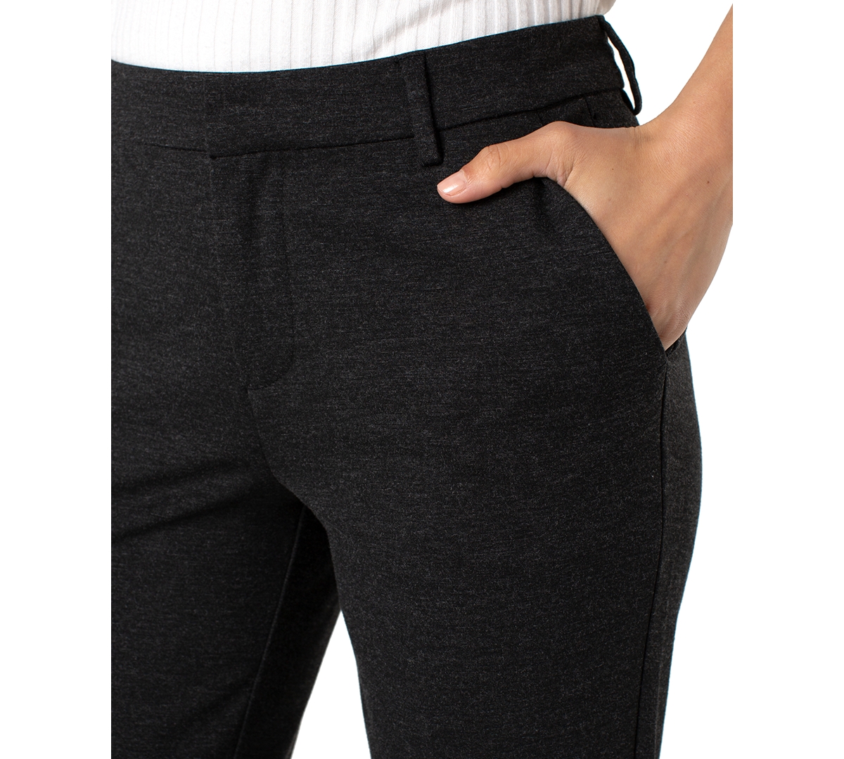 Liverpool Los Angeles Kelsey Flare Ponte Pants In Black