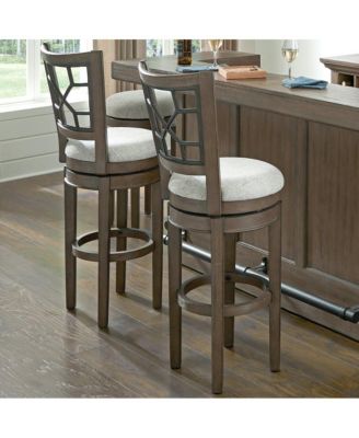 Parker House Sundance Dining - Sandstone Grid Back Swivel Bar Stool