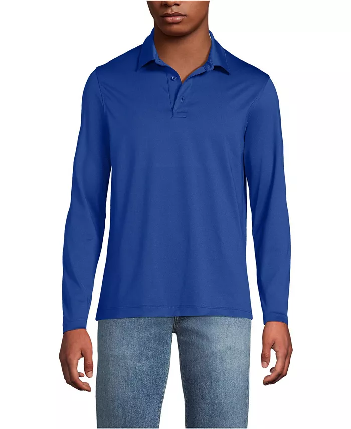 Men's Rapid Dry Long Sleeve Modern Fit Polo - thumbnail 9
