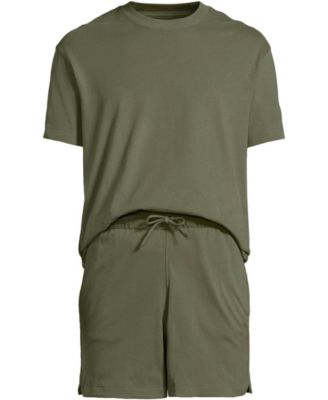 Men's Short Sleeve Knit Jersey Short Sleep Set