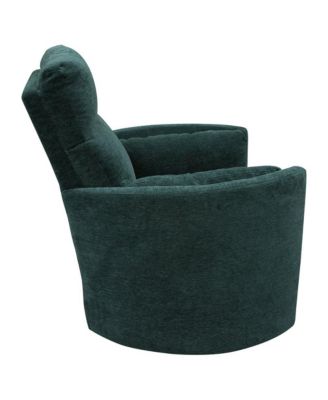 Single Piece 100% Polyester Peacock Power Swivel Glider Recliner