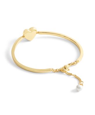 Gold Plated Heart Cuff Bracelets
