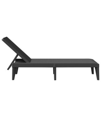 Sun Lounger Anthracite 100% Polypropylene Standard