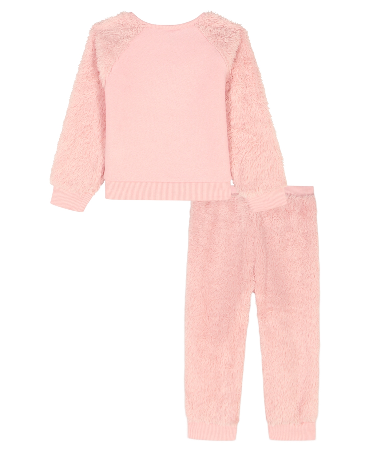 Calvin Klein Baby Girls 2-Piece Long Sleeve Top and Pull-On Jogger Pants Set