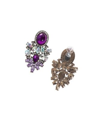 Shimmering Rhinestone Statement Dangling Drop Earrings