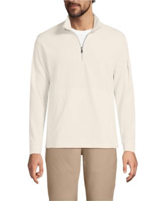 Men's Long Sleeve Cooling Performance Pique Quarter Zip