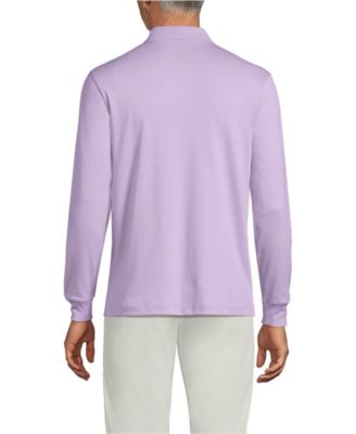 Men's Land's End Long Sleeve Cotton Supima Polo Shirt with Pocket
