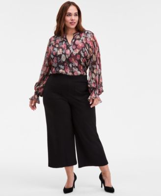 Plus Size Stretch Bootcut Pants