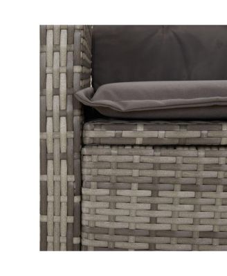 Reclining Garden Chair Gray