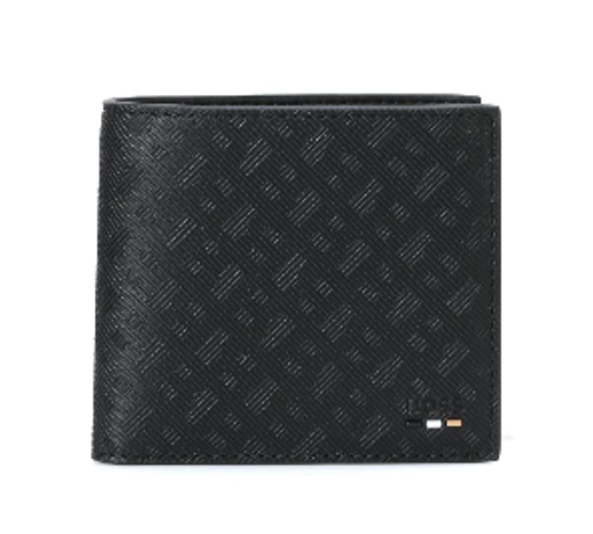 Hugo Boss Men's Double B Mono Line Wallet In Black