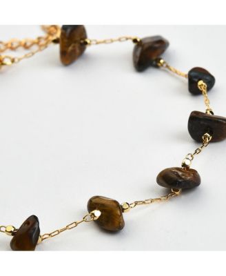 Women's Stone Chain Anklet