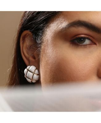 Women's The Tic-Tac-Toe Stud Earrings