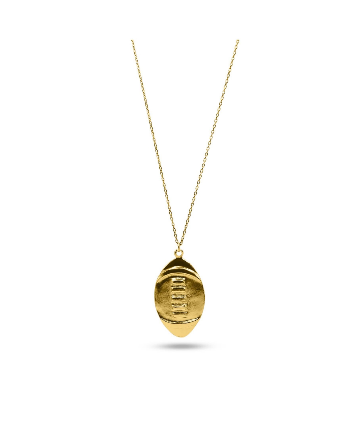 14k Gold Filled Dainty Chain NecklaceWith Gold Plated Football Charm