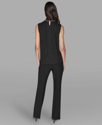 Women's Sleeveless Novelty Knit Top