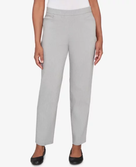Petite Stockbridge Modern Millennium Short Length Pants - Pewter Heather