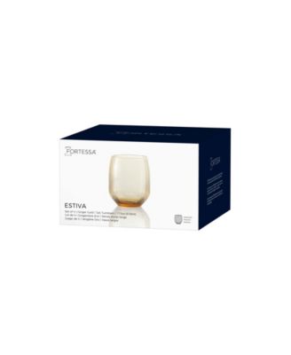 Estiva Textured Tall Tumbler Glasses, Set of 4