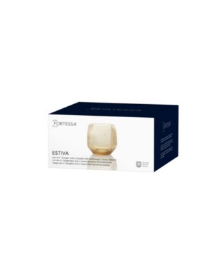 Estiva Textured Double Old-Fashioned Glasses, Set of 4