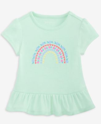 First Impressions - Baby Girls Rainbow Short-Sleeve T-Shirt