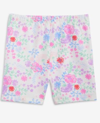 Girls' Toddler 2T-4T Country Floral Printed Biker Shorts, Macy's Exclusive
