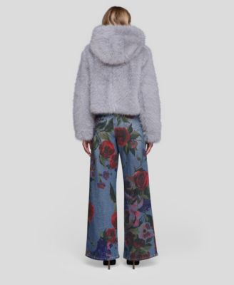 Women's Faux Fur Long Sleeve Jacket