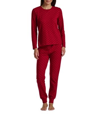 Tommy Hilfiger - Women's 2-Pc. Printed Thermal Pajamas Set