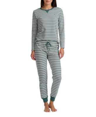 Women's 2-Pc. Packaged Printed Thermal Pajamas Set