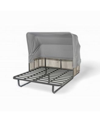 Outdoor Rattan Daybed - Patio Furniture - Grey
