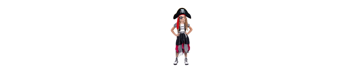 Dress Up America Pirate Girl Costume Set