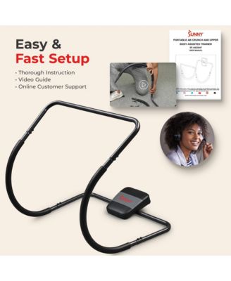 Portable Ab Crunch Assisted Trainer, Assisted Core Exercise Machine for Home Gym, Abdominal Workout Equipment