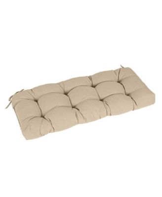 42" x 19.3" x 5.1" Outdoor Polyester Tufted Bench Cushion, Water-resistant & Fade-Resistant, Cushion for Love Seat