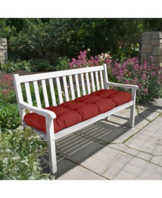42" x 19.3" x 5.1" Outdoor Polyester Tufted Bench Cushion, Water-resistant & Fade-Resistant, Cushion for Love Seat