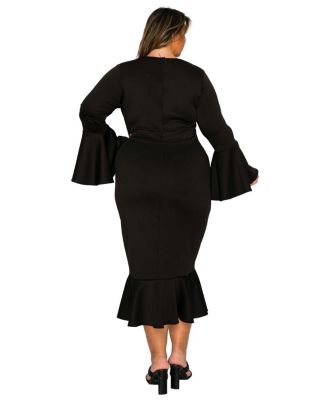 Women's Plus Size Sabrina Mermaid Hem Dress