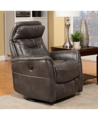 one pack Polyester Gemini - Flint Power Swivel Glider Recliner