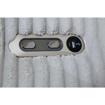 fabric cover Mega Grey Power Swivel Glider Recliner Two Pack