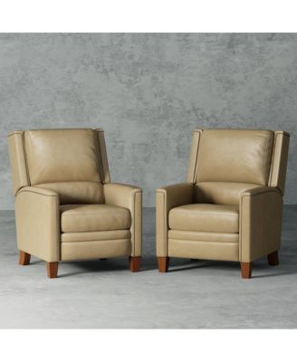 Two Pack Top Grain Leather Connor - Luxe Latte Manual Recliner