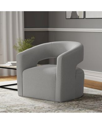 Orbit - Dame Dove Open Back Accent Chair