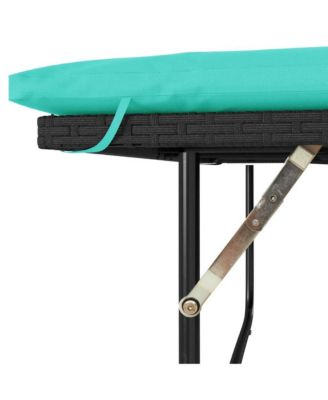 Patio Sofa Black PE Rattan 2-Seater