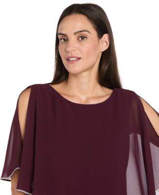 Women's Rhinestone Overlay Dress