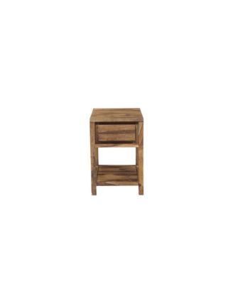 Urban Solid Sheesham Wood End Table, Natural