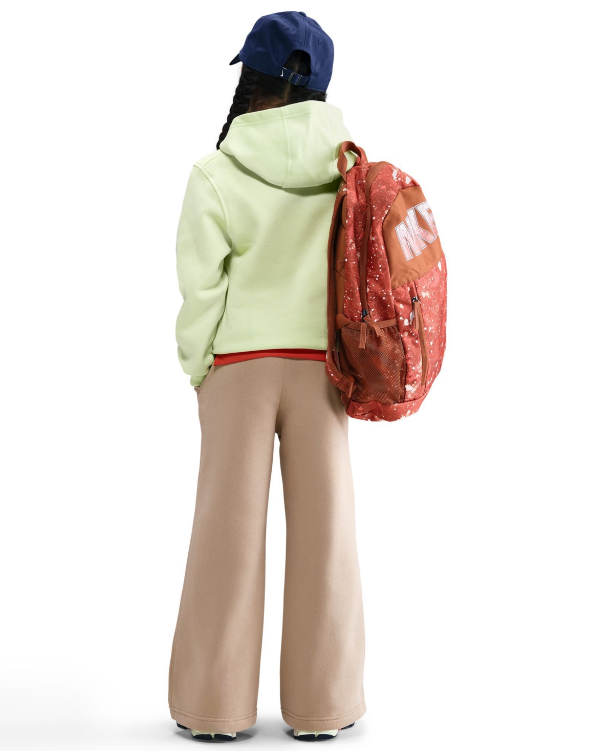 Nike Big Girls 7-16 Sportswear Club Fleece Wide-leg Sweatpants In Brown