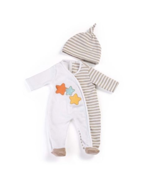 Детские пижамы MINILAND 15 3/4" Footed Pajama Set, Ages 3+, цвет: Серый разноцветный