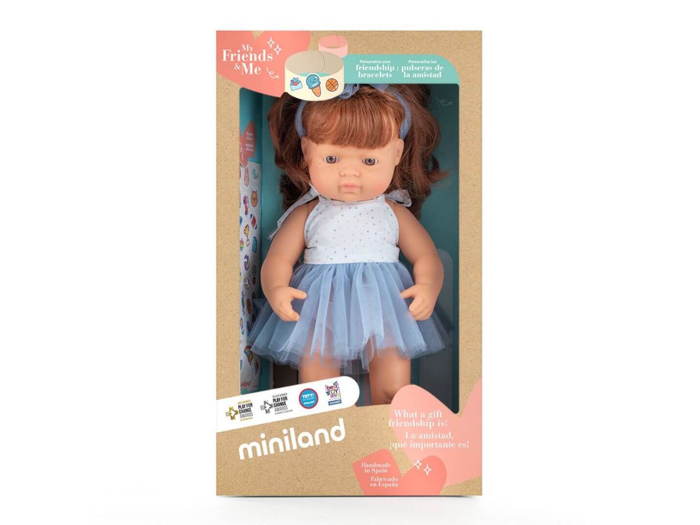 Детская кукла MINILAND My Friends & Me Baby Girl with Red Hair 15" Articulated Anatomically-Correct Baby Doll, Ages 10 Months+, цвет: Light Skin — фото 7