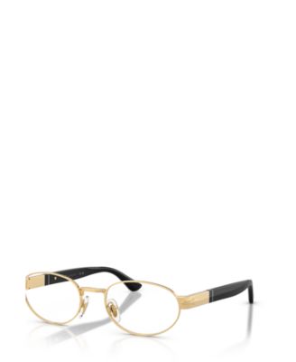 Unisex Oval Metal PO1026V Eyeglasses