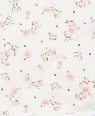 Baby Girls Sweet Vintage Rose Print Blanket