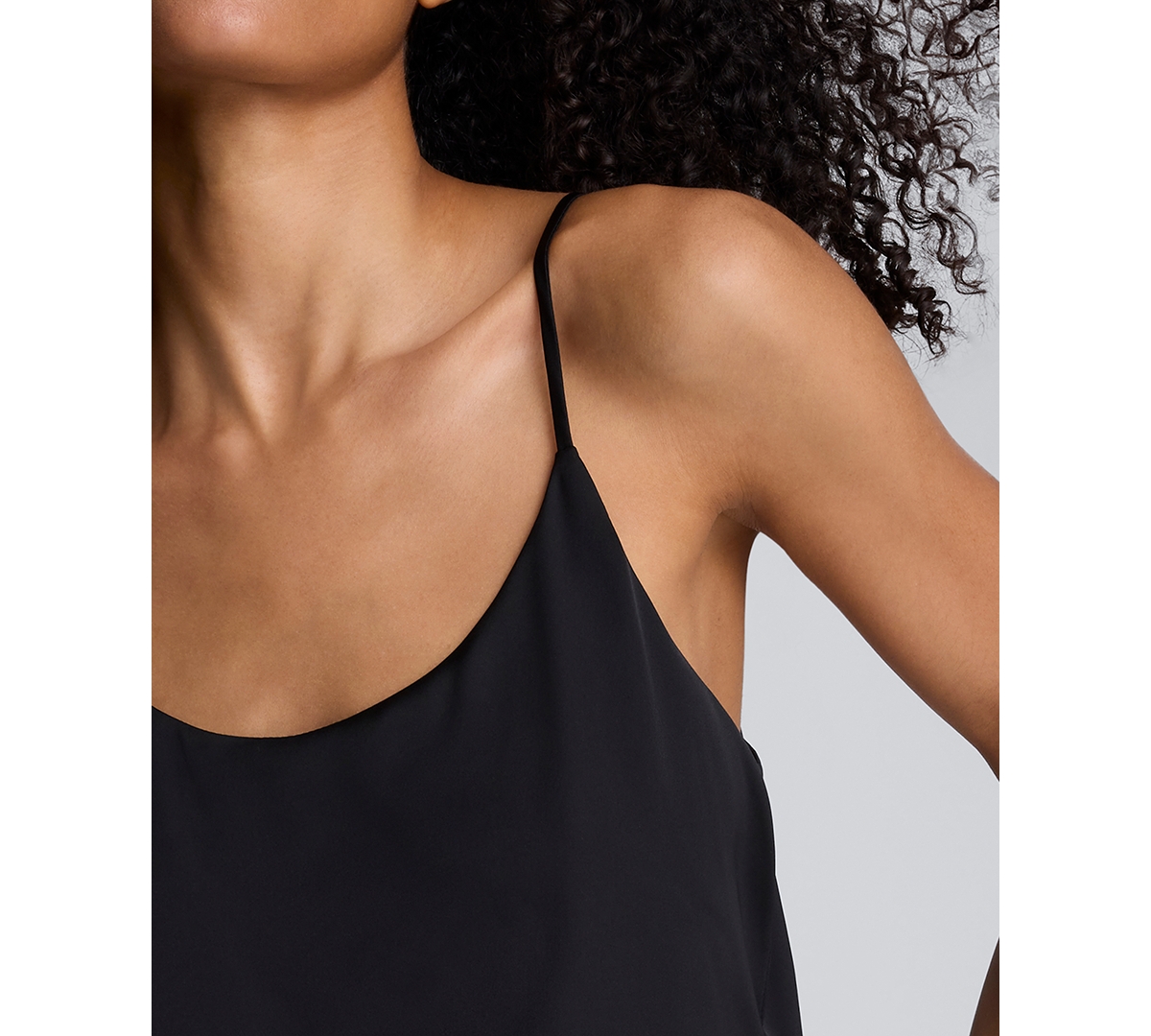 Kenneth Cole Women's Scoop Neck Sleeveless Camisole Top In Black