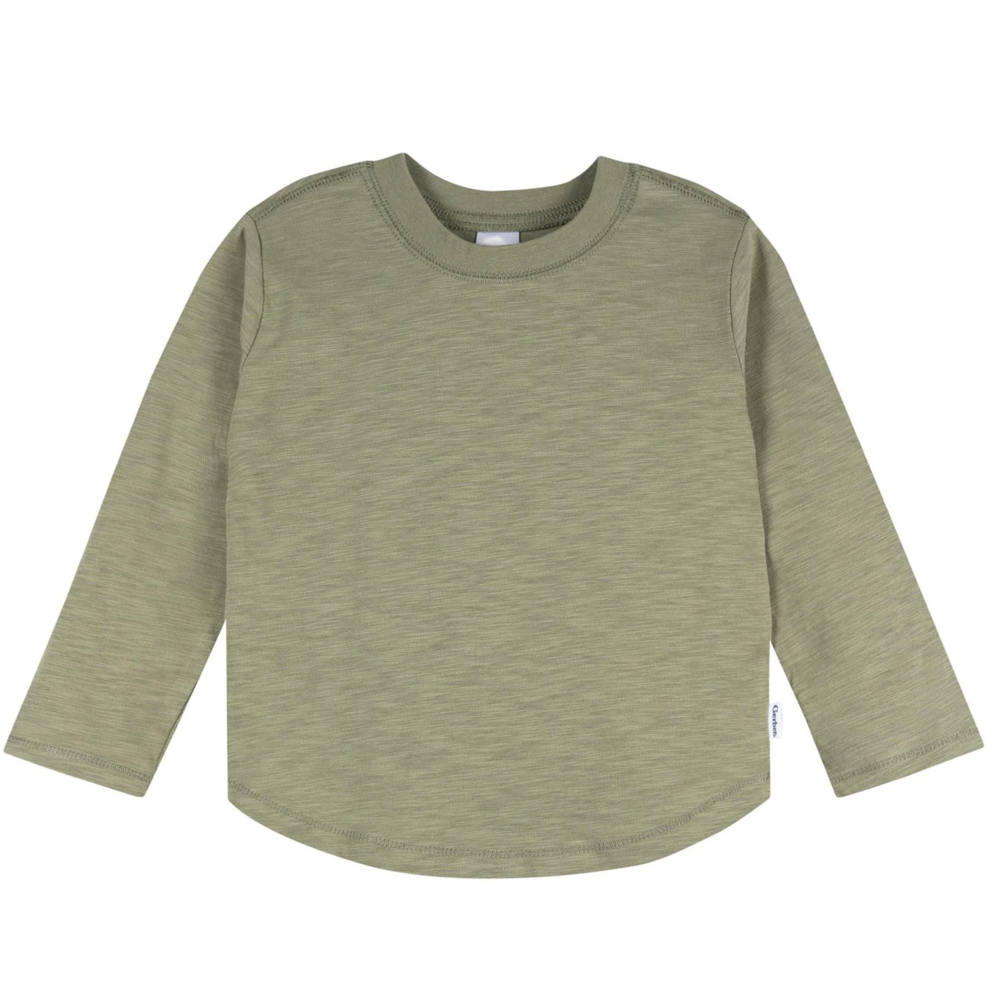 Рубашки Gerber 3-Pack Long Sleeve Shirts для мальчиков-малышей, цвет: Коричневый — фото 3