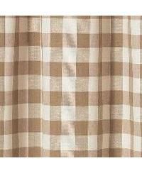 Country Farmhouse Linen Gingham Checkered Plaid Cafe Kitchen Curtain Tier And Valance Set
