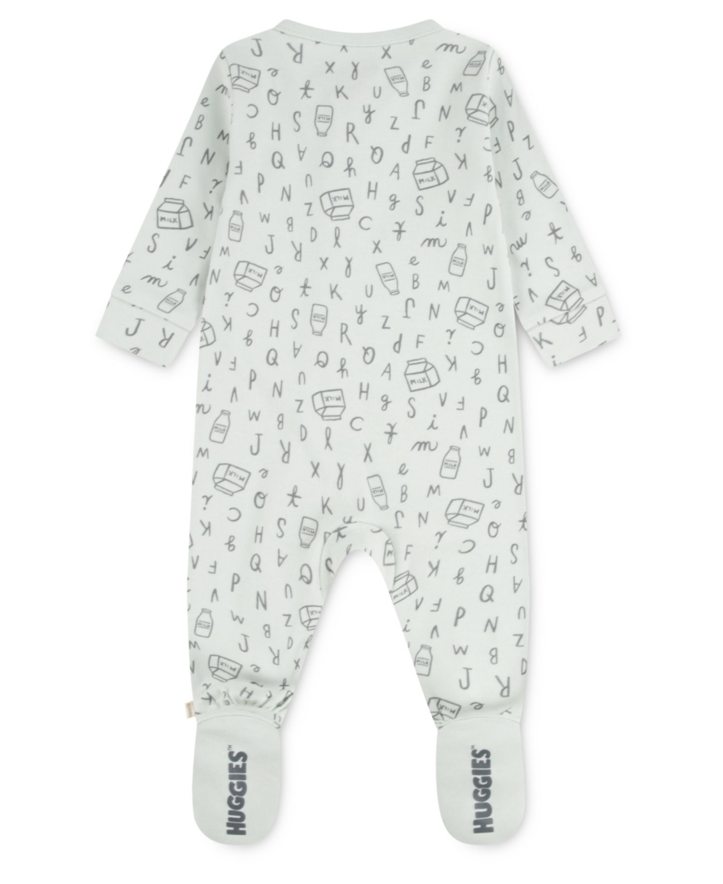 Детский комбинезон Huggies для сна и игр на молнии с закрытыми ножками, цвет: Babymist — фото 2